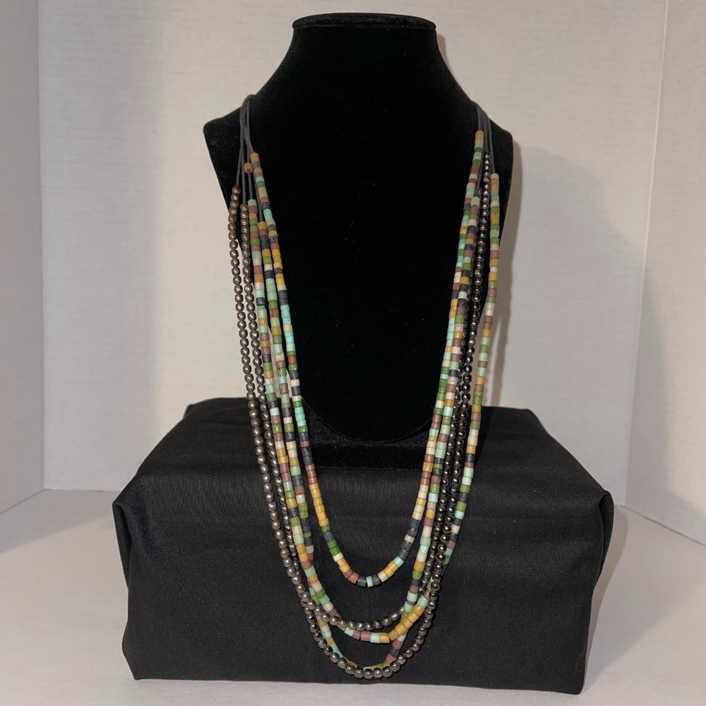 Multicolor / Multi-Strand Bead Necklace